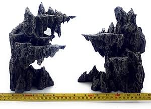 Fish Tank Decor Rocks.Aquarium Decoration Model.Easy and Quick Solution for Aquascaping.(Sky City) - Pet Explorer