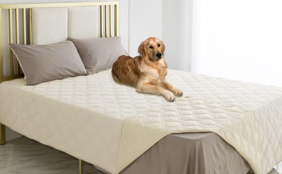Ameritex Waterproof Dog Bed Cover Pet Blanket with Anti-Slip Back for Furniture Bed Couch Sofa - Pet Explorer