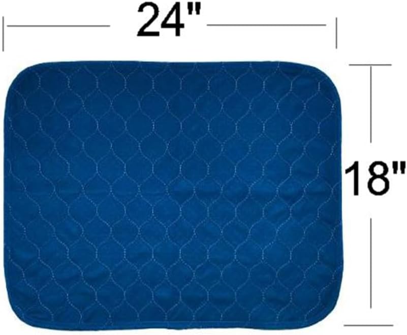 2Pack Washable Pee Pads for Dogs 18”x24”, Quick Dry Puppy Pads, Waterproof, Non Slip, Premium Reusable Dog Training Pads - Pet Explorer