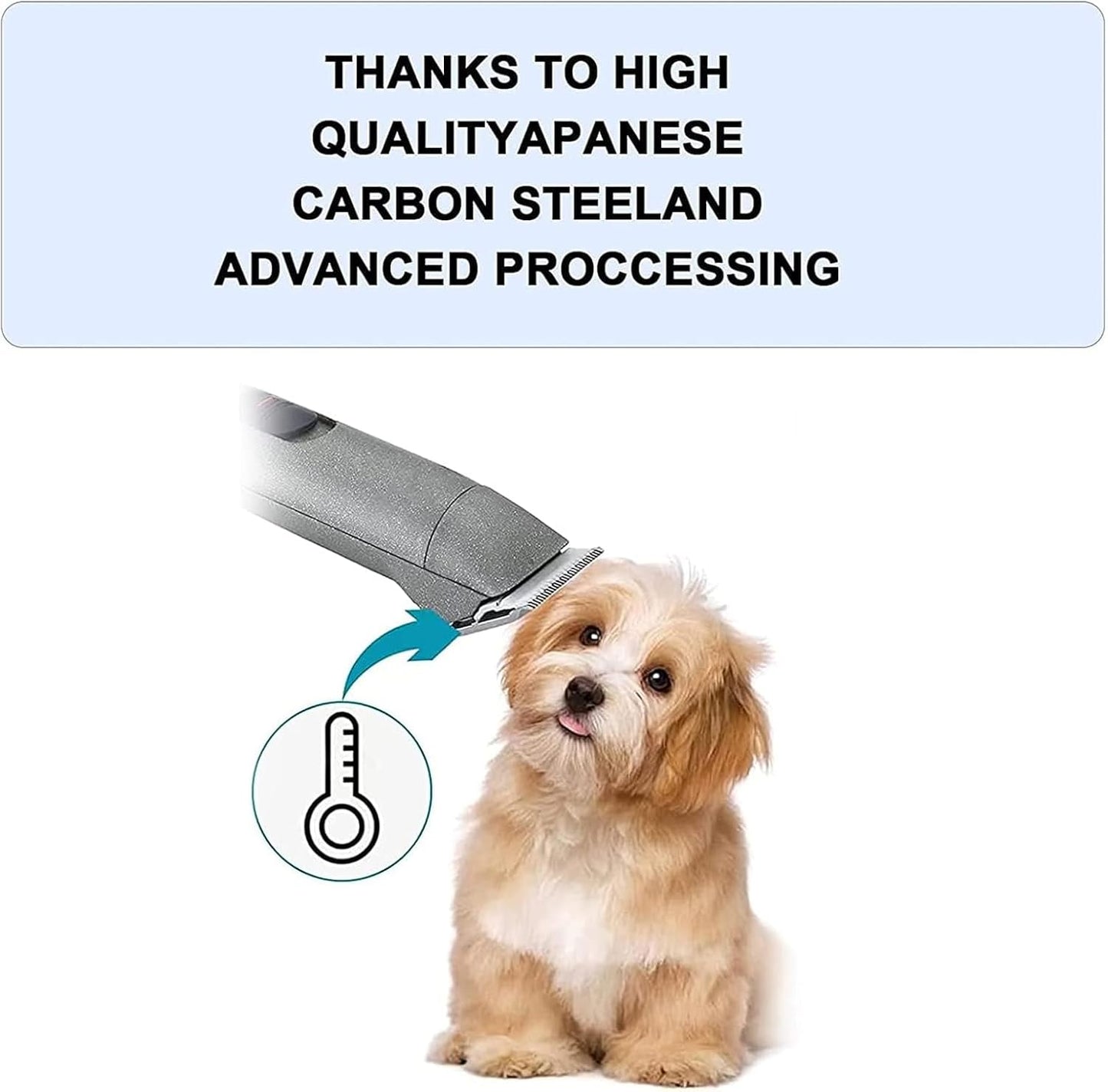 7Pack 10 Blades Dog Grooming Replacement Blades Compatible with Andis Pet Clipper/Oster A5/Wahl KM Series Dog Clipper,Ceramic Blade & Stainless Steel Blade (#10+30+40+3FC+4FC+5FC+7FC) - Pet Explorer