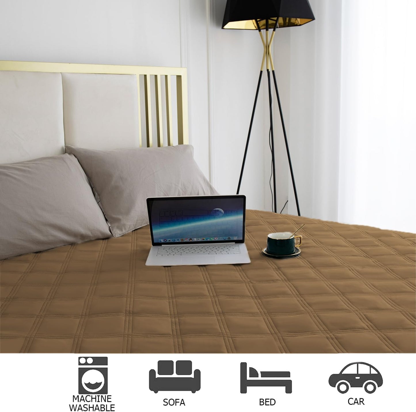 Ameritex Waterproof Dog Bed Cover Pet Blanket with Anti-Slip Back for Furniture Bed Couch Sofa - Pet Explorer