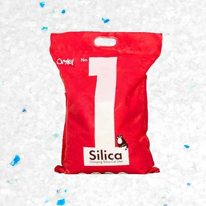 Omlet Silica Clumping Cat Litter | Ultra Hygienic, Absorbent & Sustainable | Excellent Odour Control and High Absorbency | No. 1 - Silica - 7 lbs. 11 oz.