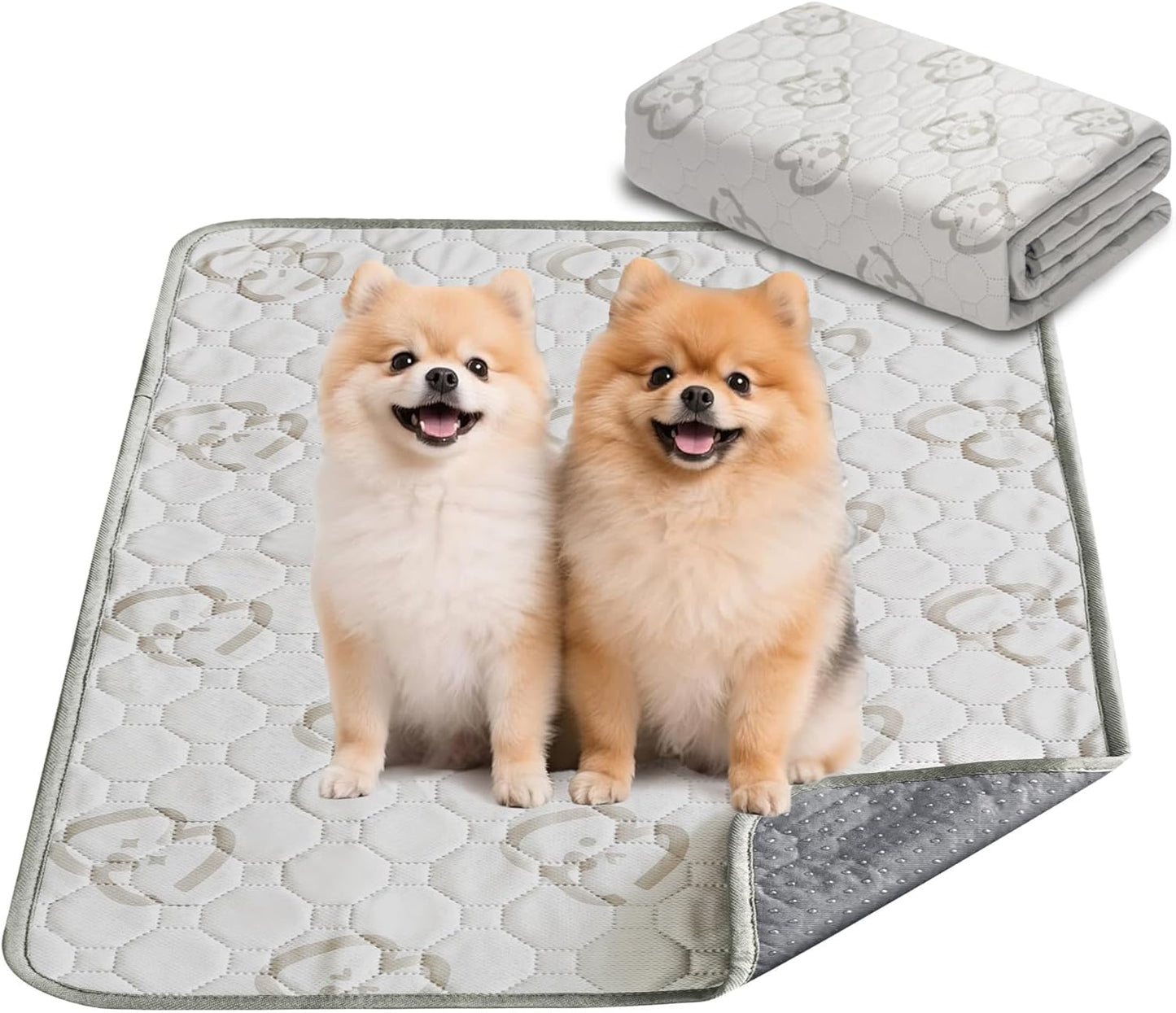 FXW Washable Pee Pads for Dogs, Puppy Pads with Super Absorbent, Specifically Designed for Potty Training, 35" Square, Khaki, 1 Pack - Pet Explorer