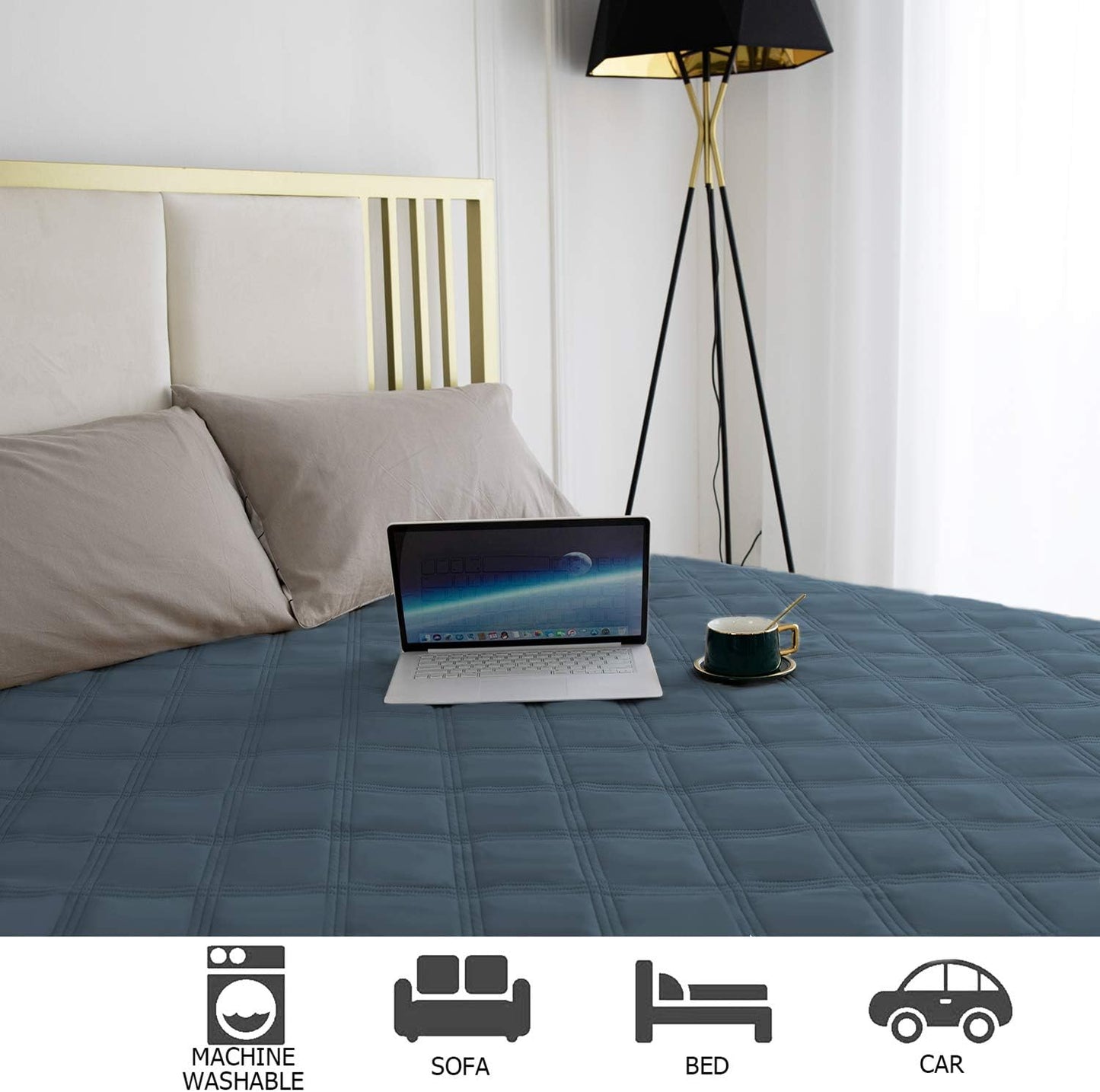 Ameritex Waterproof Dog Bed Cover Pet Blanket with Anti-Slip Back for Furniture Bed Couch Sofa - Pet Explorer