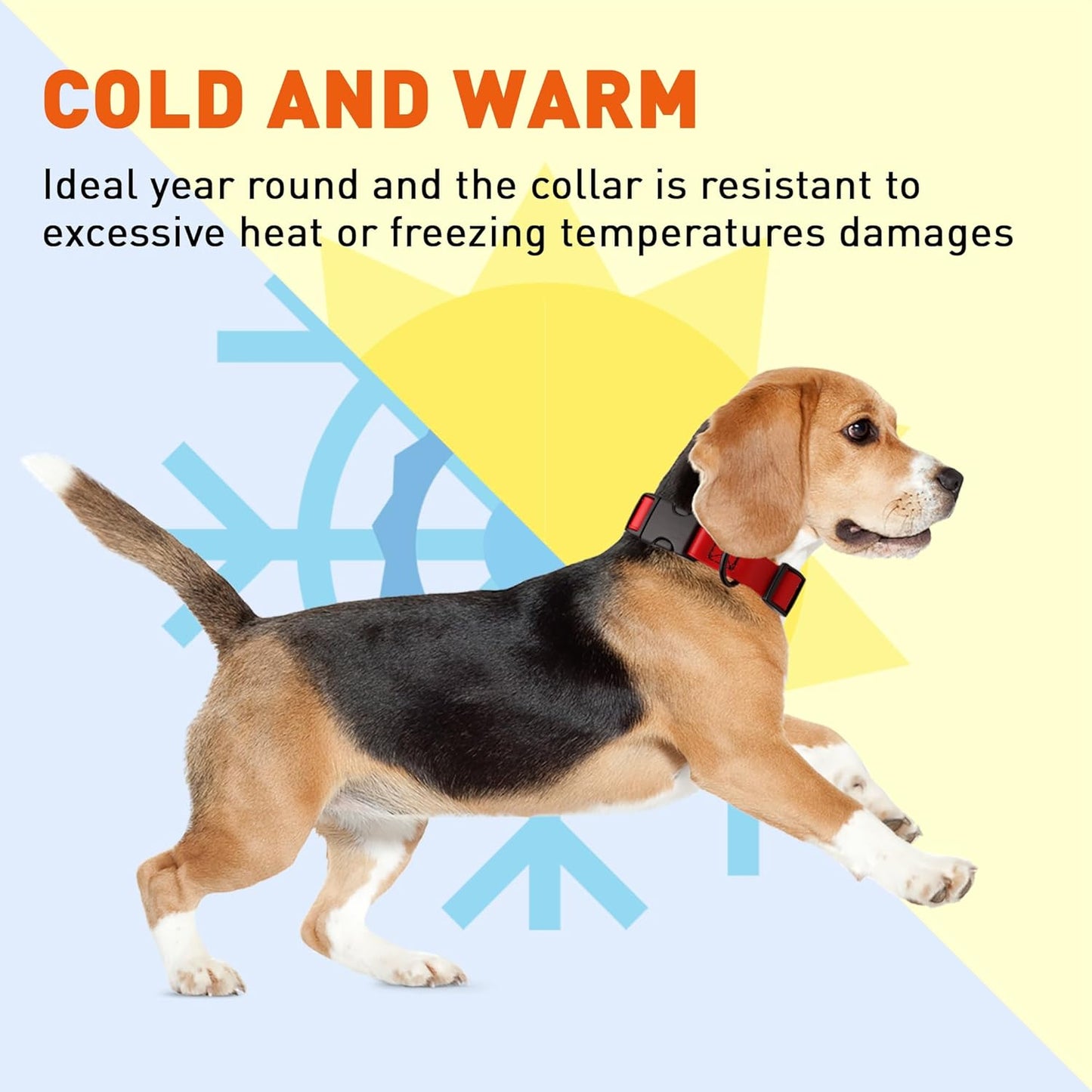 Dogline Biothane Waterproof Dog Collar with Quick Release Buckle Strong Coated Nylon Webbing with Odor- Proof for Easy Care Easy to Clean Fits Small Medium or Large Dogs, Red 3/4" W 12-19" L