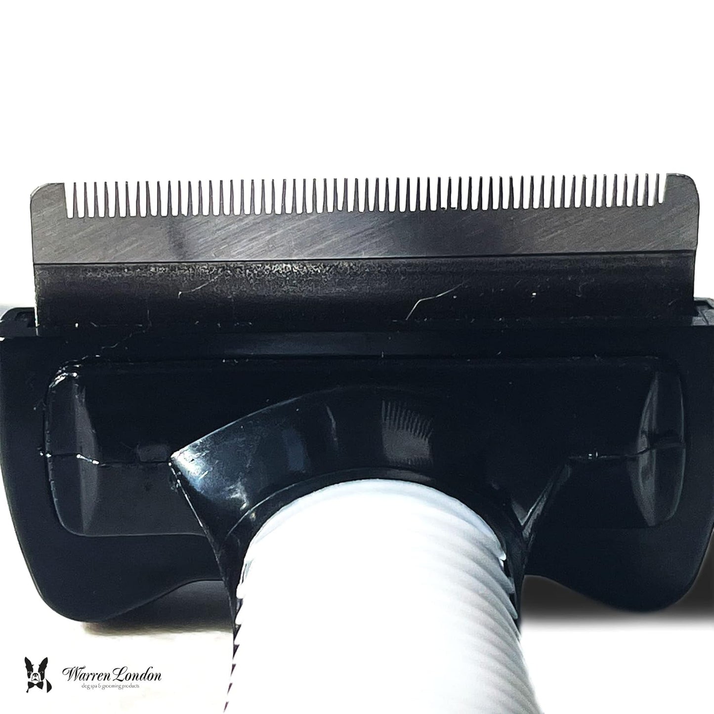 Warren London Deshedding Brush for Medium Dogs, Short Hair | 2.5″ Stainless Edge | Reduces Shedding Fast | Vet-Trusted Undercoat Tool With Comfort Grip