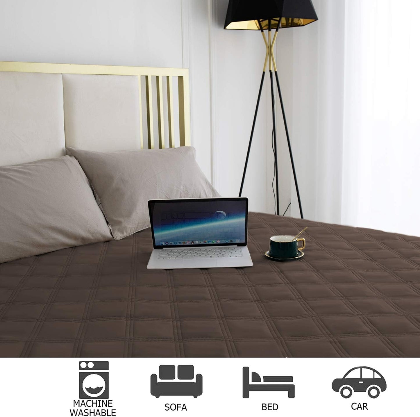 Ameritex Waterproof Dog Bed Cover Pet Blanket with Anti-Slip Back for Furniture Bed Couch Sofa - Pet Explorer