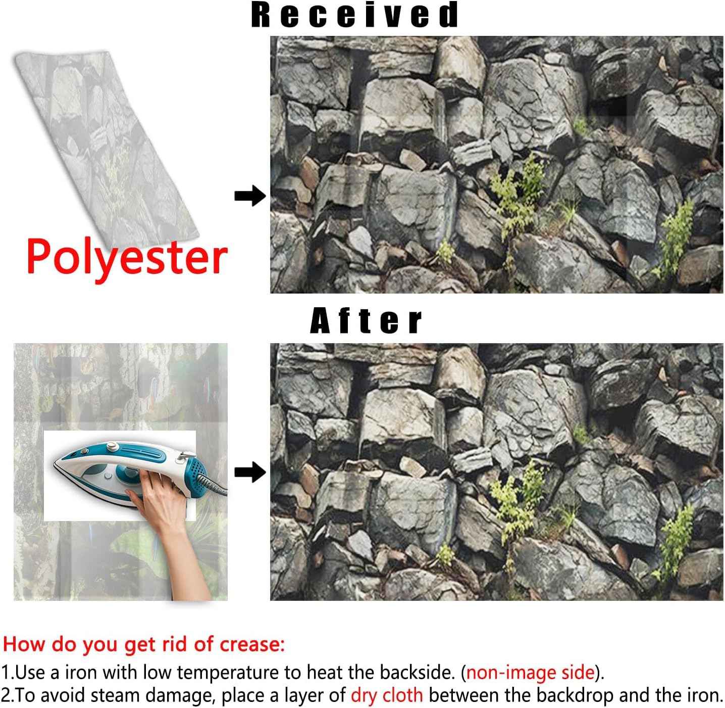 36X18IN Stone Aquarium Background, Rock Fish Tank Background, Natural Rocky Glass Terrarium Background with 8 EVA Double-Sided Tape