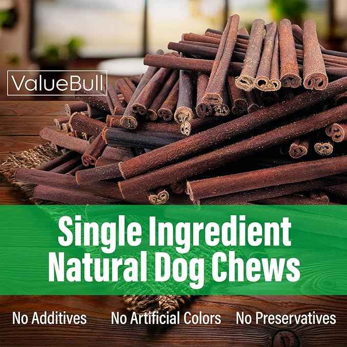 ValueBull Collagen Sticks for Dogs, 12 Inch Medium Chews, Natural Long-Lasting Dog Treats, 200 Count Wholesale Pack - Supports Joints, Skin & Coat with Chondroitin & Glucosamine