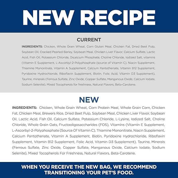 Hill's Science Diet Adult 1-6 Premium Nutrition Dry Cat Food, Chicken Recipe, 7 lb. Bag