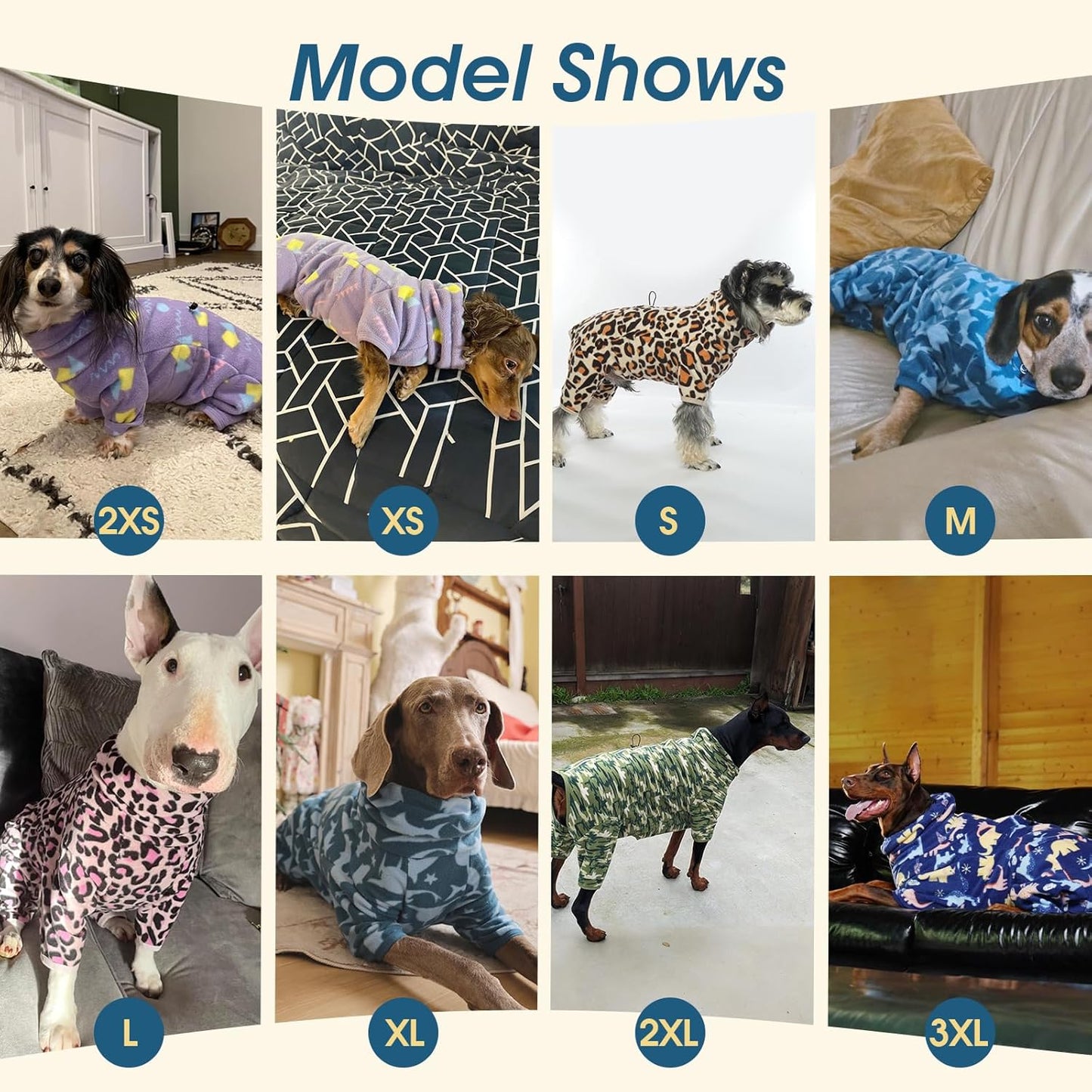 ROZKITCH Dog Fleece with Legs, Pet Windproof Warm Cold Weather Jacket Vest with Luminous Zipper, Jumpsuit Apparel Outfit Clothes for Small Medium Large Dog Shark XS