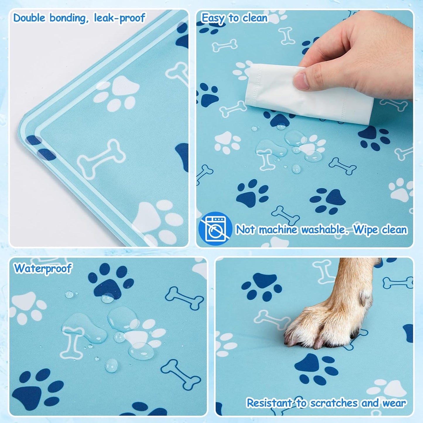 Ownpets Dog Cooling Mat, X-Large 43 x 27 Inch Thick and Waterproof Cooling Pad for Summer, Water-Filled Pet Mat for Large Dogs, Leakproof Design for Crate, Bed, Sofa, Floor and Car Seat - Pet Explorer
