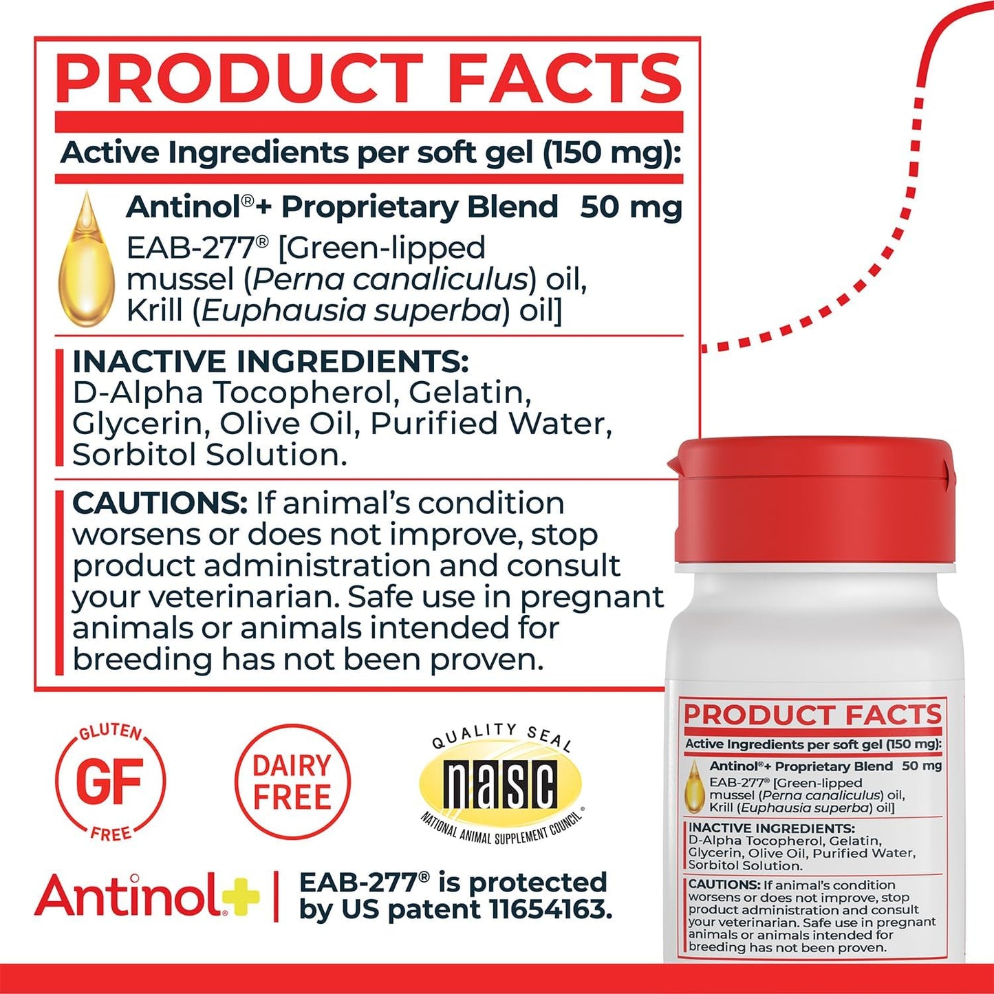 Plus, Mobility, Hip, and Joint Supplement for Dogs, Green-Lipped Mussels and Krill Oil - Dog Joint Supplement, Better and Faster Than Glucosamine and Chondroitin, 90 Soft Gels - Pet Explorer