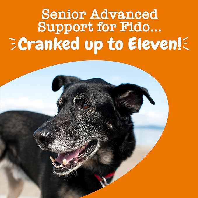 Zesty Paws Senior Dog Multivitamin Treats - Glucosamine for Dogs + Digestive Enzymes & Probiotics - Grain Free Dog Vitamins and Supplements for Skin & Coat + Immune Health Chicken - Advanced - 60ct