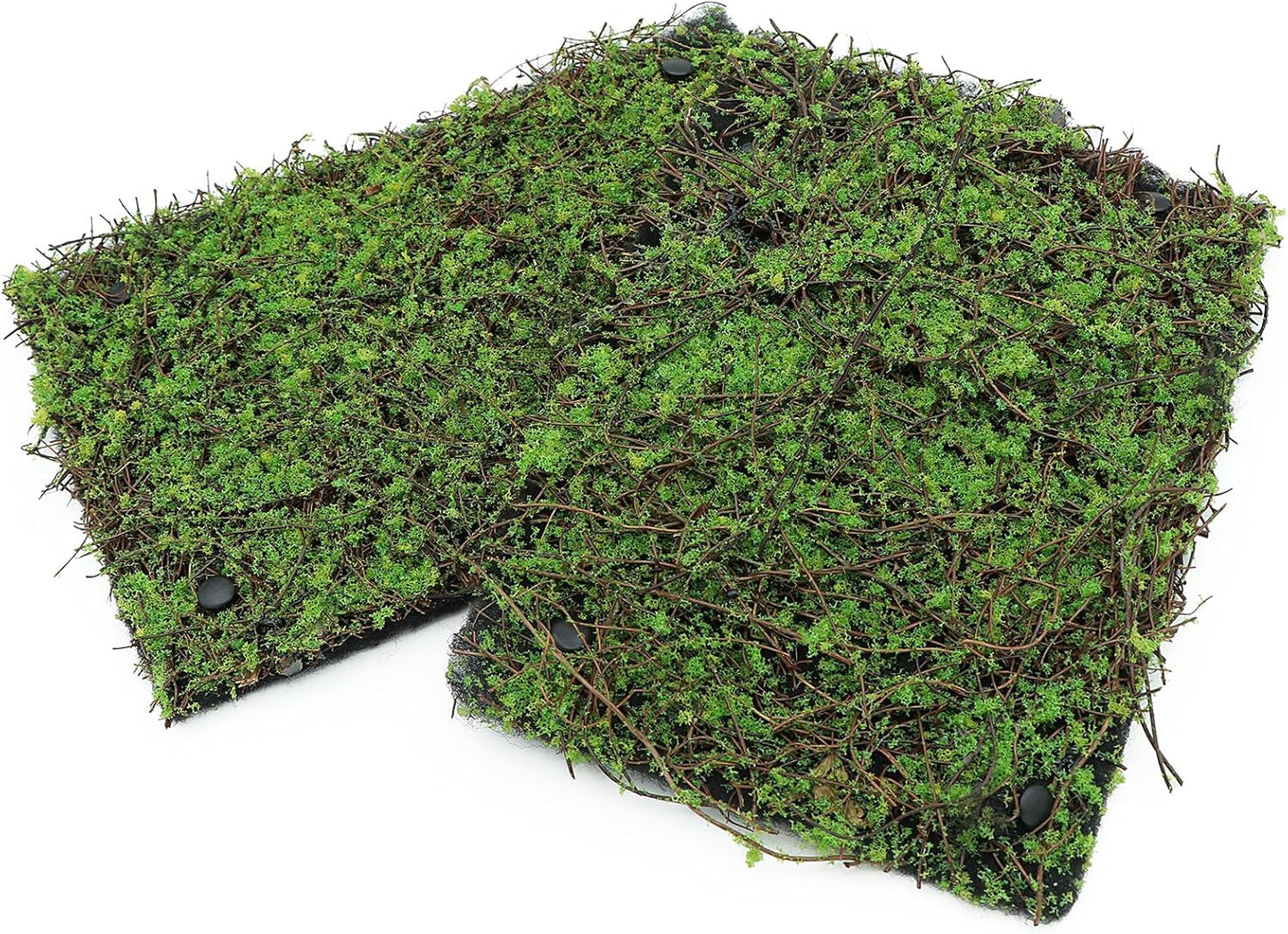 AQUA KT Reptile Moss Background Backdrop Wall Artificial Terrarium Habitat Amphibian Cage Decoration for Lizard Bearded Dragon Snake Tree Frog Chameleon Climbing, Pack of 4 - Pet Explorer