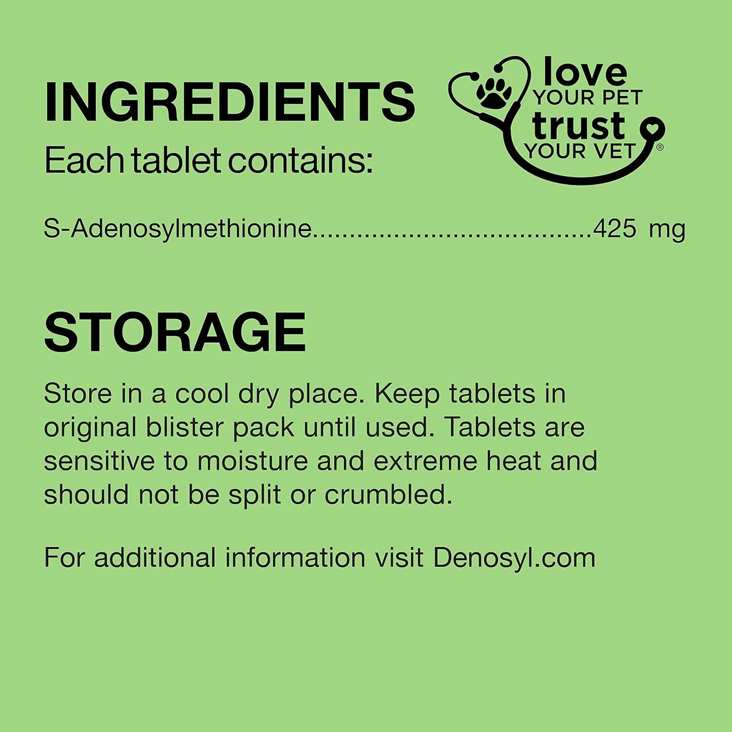 Nutramax Laboratories Denosyl Liver and Brain Health Supplement for Large Dogs, With S-Adenosylmethionine (SAMe), 30 Tablets - Pet Explorer