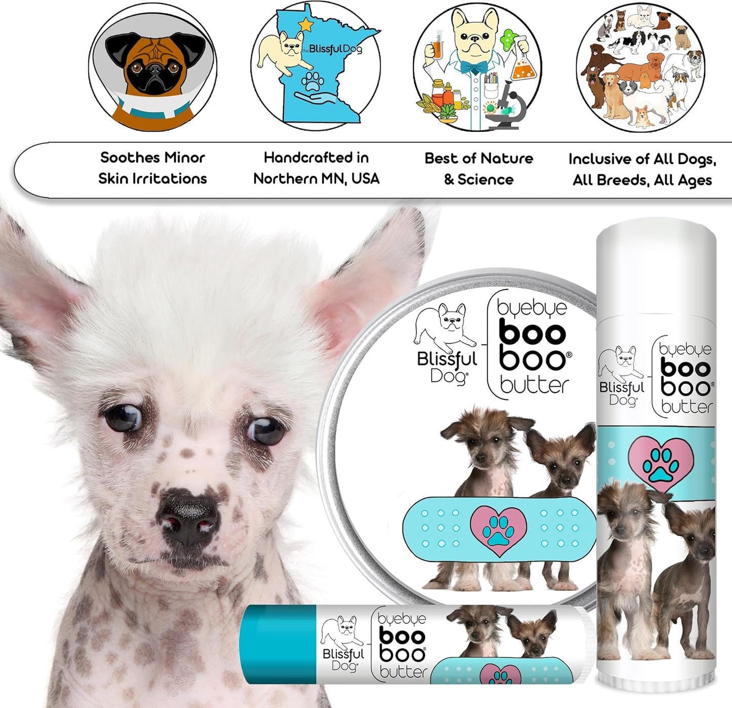 The Blissful Dog Chinese Crested Boo Butter, 0.15 oz - Pet Explorer