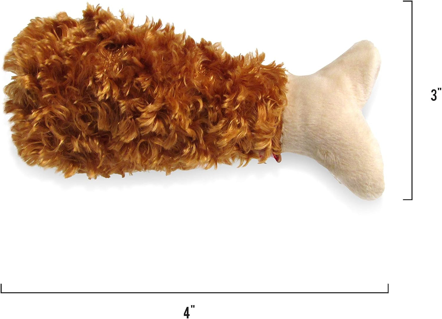 TONBO Soft Plush Small Cute and Cozy Chicken and Waffles Dog Cat Bed, Chicken Crinkle Toy Included, Washer and Dryer Friendly (Brown) - Pet Explorer