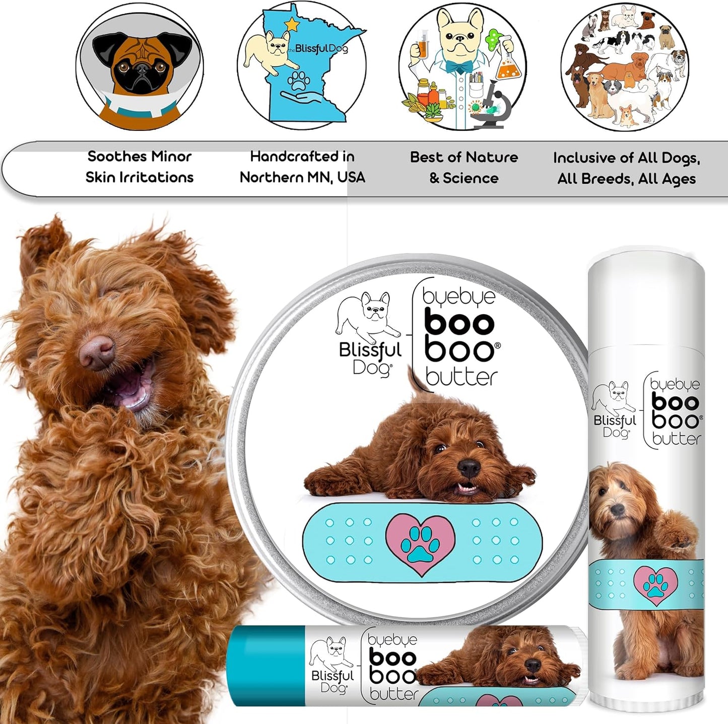 The Blissful Dog Labradoodle Boo Butter, 2 oz - Pet Explorer
