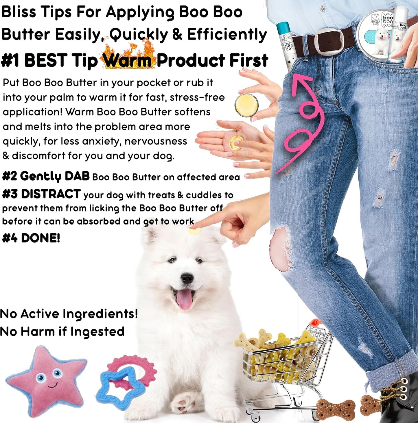 The Blissful Dog Samoyed Boo Butter, 0.50 oz - Pet Explorer