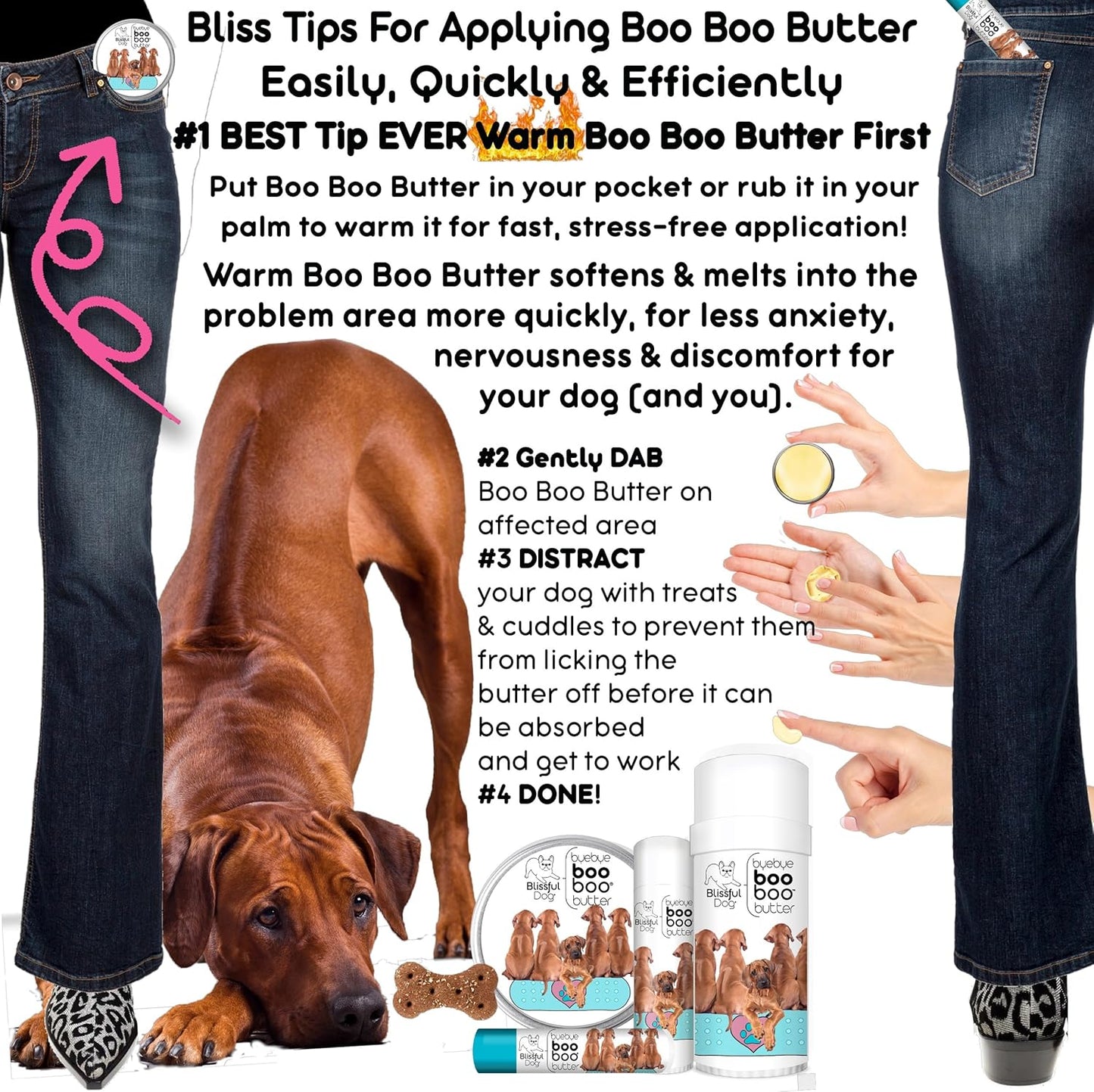 The Blissful Dog 8 oz TIN Rhodesian Ridgeback Booboo Butter - Pet Explorer
