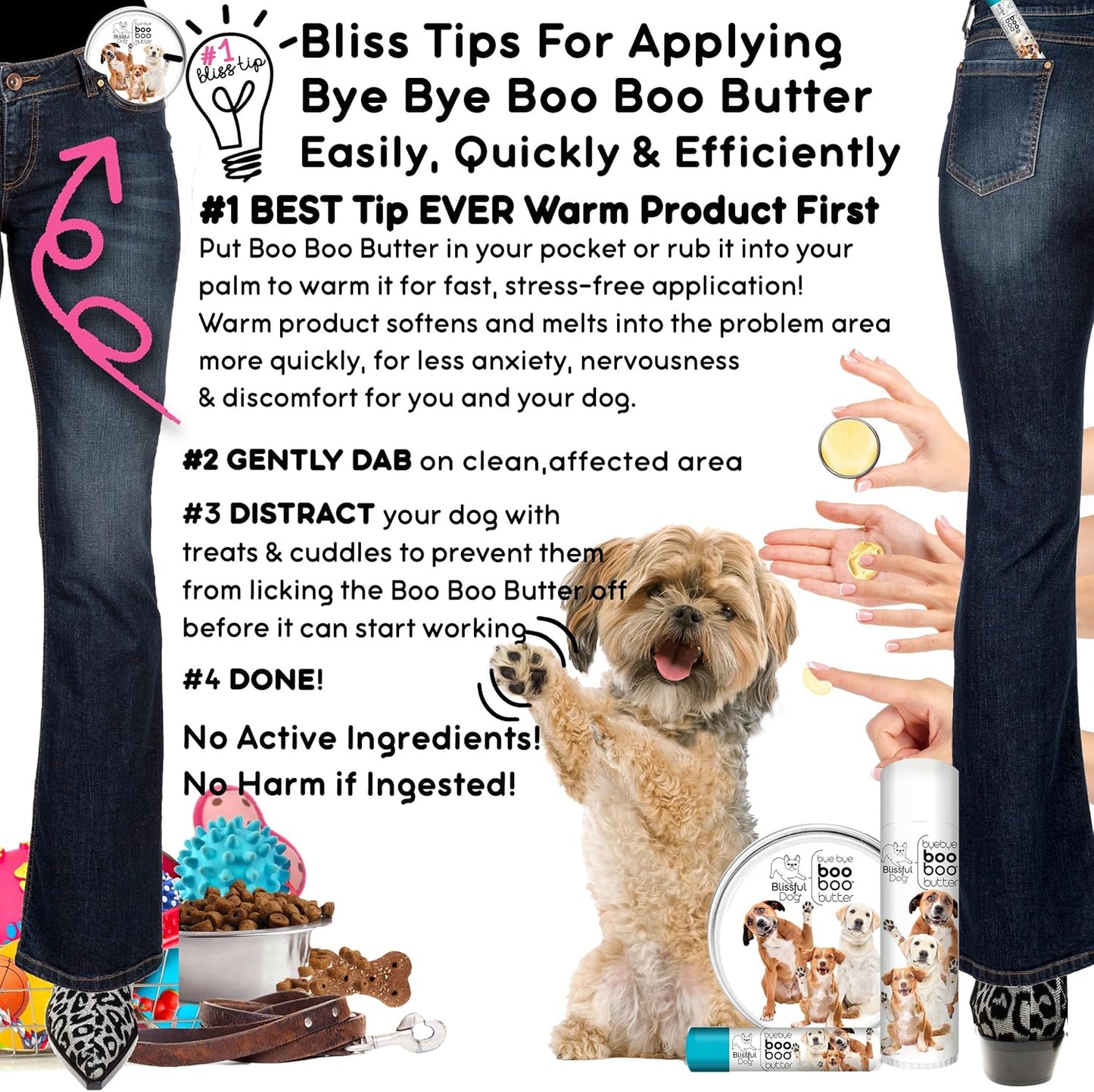 The Blissful Dog Mixed Breed Boo Butter, 4 oz - Pet Explorer