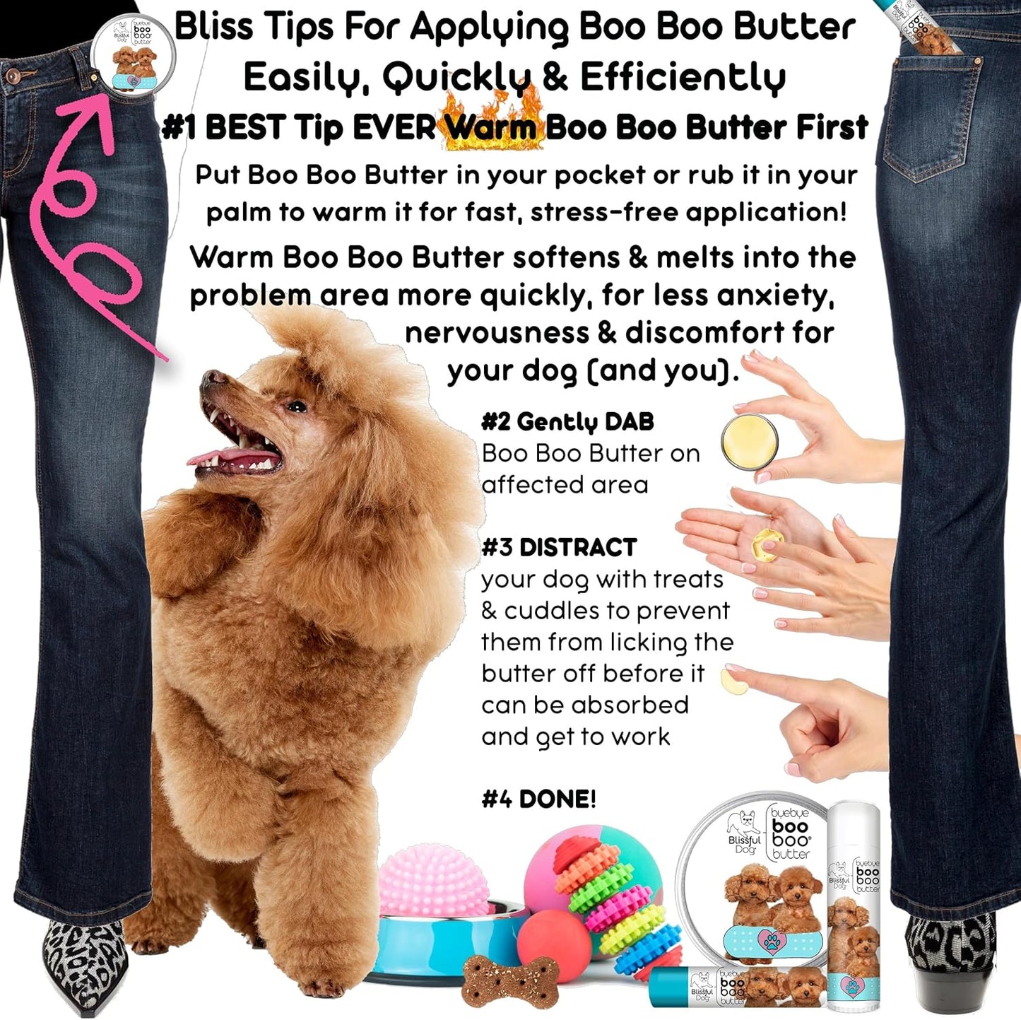 The Blissful Dog Poodle Boo Boo Butter, 16 oz. - Pet Explorer