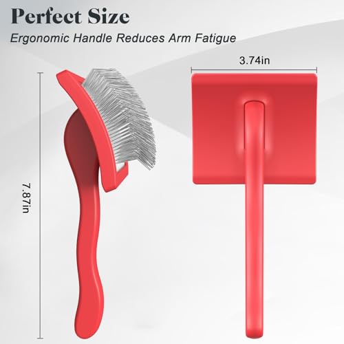 2PCS Slicker Brush for Dogs & Pet Comb