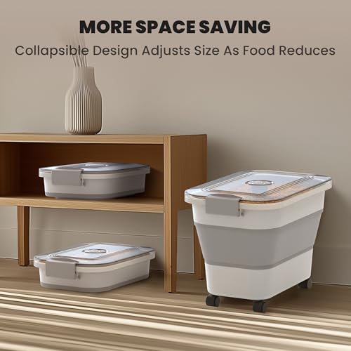 20 23 Lbs Dog Food Storage Container (Clear/23 lbs)