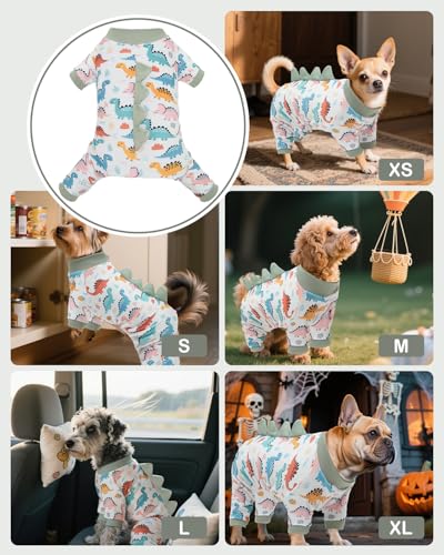 Dinosaur Costume Dog Pajamas (X-Large / Dinos#12)