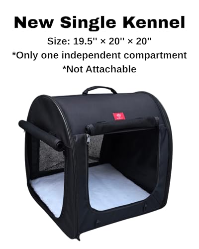 Fabric Portable Pet Kennel (Black)