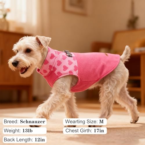Fleece Dog Sweater (Pink / Medium)