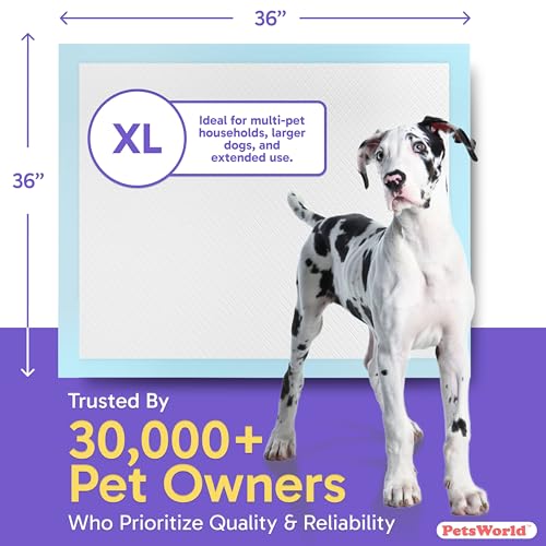 Giant Dog Potty Pads (36x36 Unscented / 1500 Count)