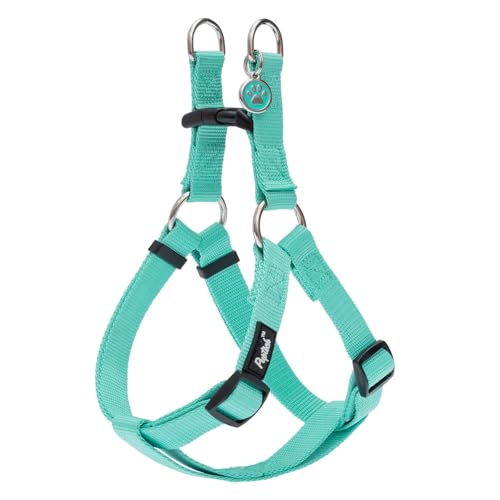No Pull Dog Harness Medium Sized Step (Light Green / Medium)