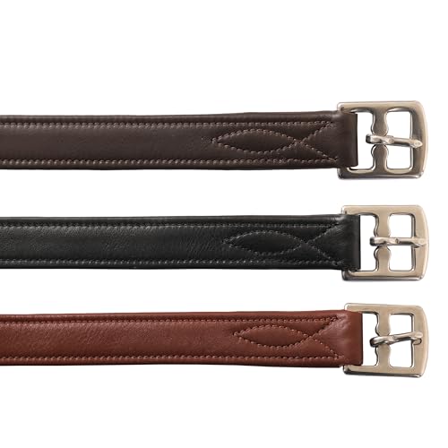 Exion Stirrup Leathers for English Saddles (145 cm / 58" / Black)
