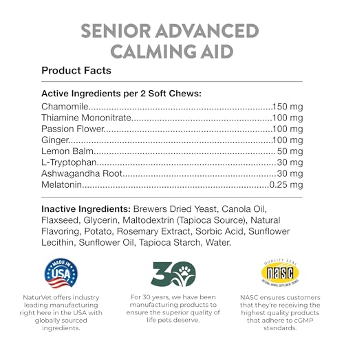 Quiet Moments Calming Aid Dog Supplement (120 Count (Soft Chews))