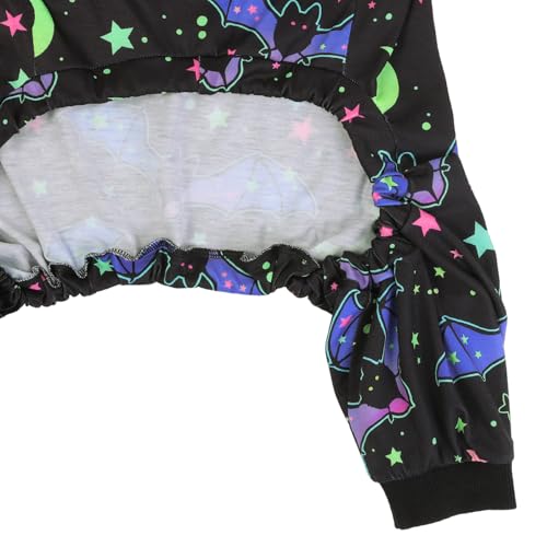 Dog Pajamas One Piece Light Comfy Pjs Pet Costume M (Small / Starry Bats)