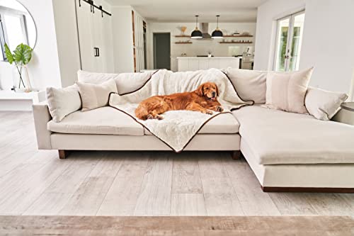 PupProtector Waterproof Throw Blanket (Short White / Original (60" L x 50" W))