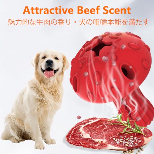 Dog Chew Toy for Large & Medium Dogs (Red)