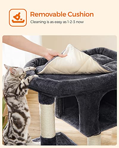 Cat Tree 33.1 (L (23.6"L x 15.7"W x 33.1"H) / Smoky Gray)