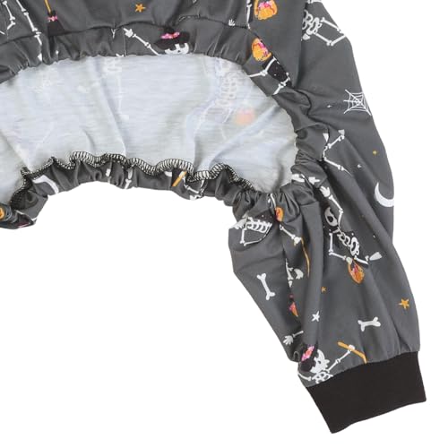 Dog Pajamas One Piece Light Comfy Pjs Pet Costume M (XX-Large / Skeleton Bones)