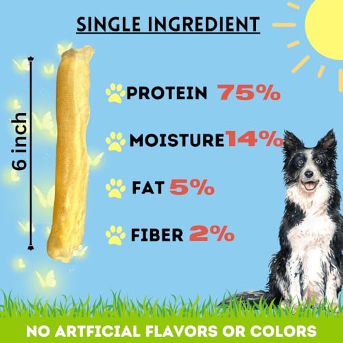 6 Inch Beef Collagen Rolls for Dogs