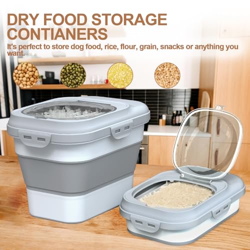 Dog Food Storage Container Small (Grey / Small)