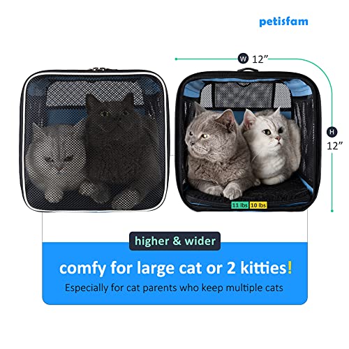 Soft Pet Carrier for Large and Medium Cats (Blue)