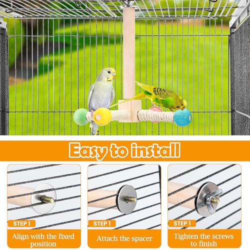 Rotating Bird Perches Toy (Rotating Bird Swing Toys)