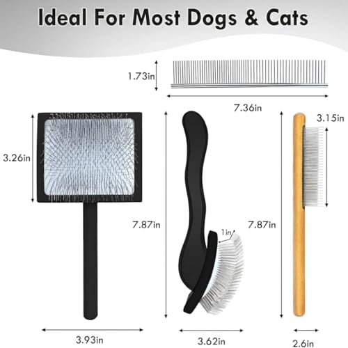 Slicker Brush for Dog (Large / Black)