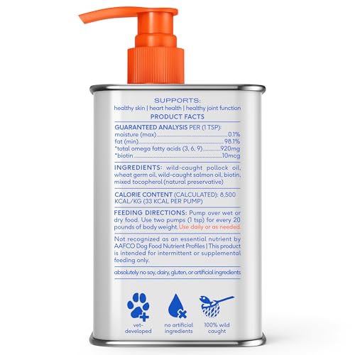 Omega 3 Fish Oil for Dogs & Cats (16 Fl Oz)