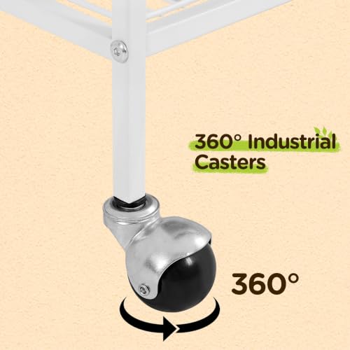 52" Large Bird Cage for Parrots (White / 31.0"L x 20.5"W x 52.0"H)
