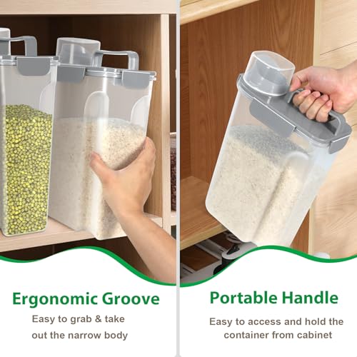 Rice Container 10 Lbs (6Qt-Light Grey)