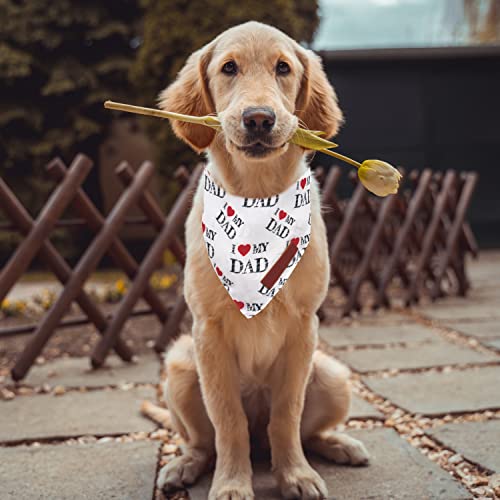 Fathers Day Dog Bandanas 2 Pack (Fathers Day / Large)